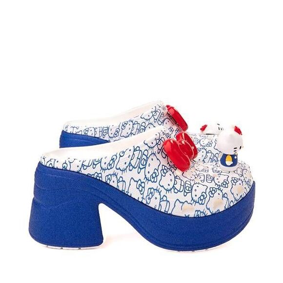 NIB Hello Kitty x Crocs Women's Size 12 Siren High Heel Clogs - Picture 5 of 5